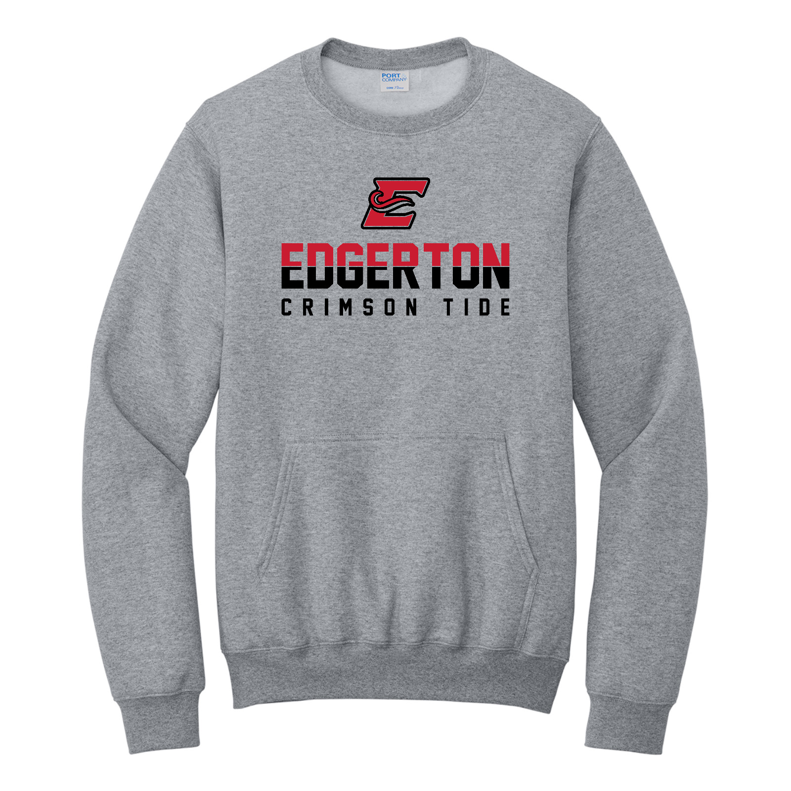 Edgerton Two-Tone Pocket Crewneck